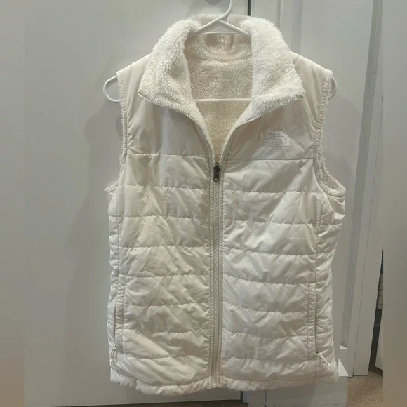 White Reversible North Face Vest - Picture 1 of 5